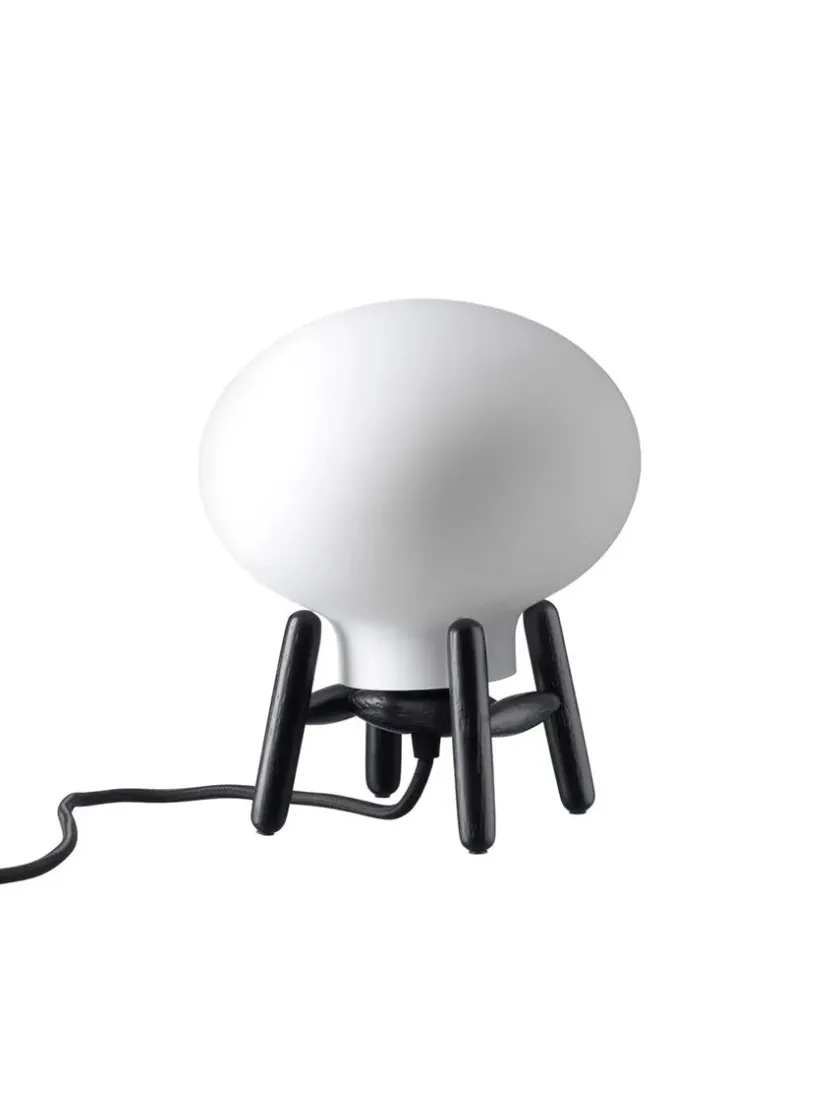 FDB Møbler Spots<U6 Mini Hiti Bordlampe, klart glas/eg fra