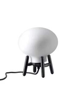 FDB Møbler Spots<U6 Mini Hiti Bordlampe, opalt glas/valnød fra