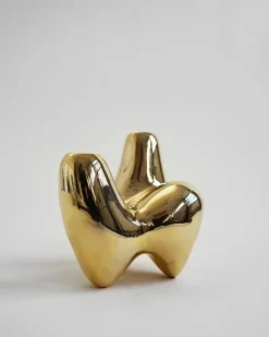 Hein Studio Lysestager<Unity Candleholder, gold fra