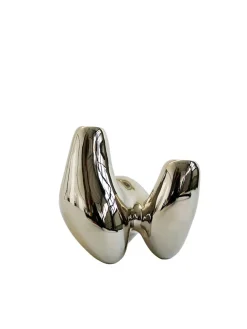 Hein Studio Lysestager<Unity Candleholder, silver fra