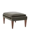 GUBI Puffer<V11 Ottoman, smooth leather coffee fra