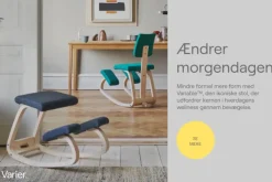 Variér Skamler<Variable Balans Stol fra natur bøg