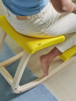 Variér Skamler<Variable Balans Stol, light brown wood/reflect 984 fra