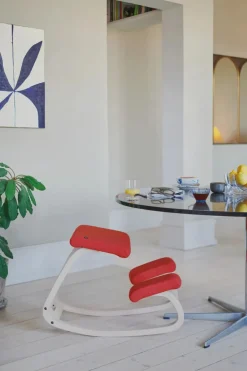 Variér Skamler<Variable Balans Stol, light brown wood/reflect 984 fra