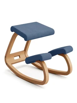 Variér Skamler<Variable Balans Stol, light brown wood fra