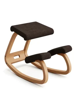 Variér Skamler<Variable Balans Stol, light brown wood fra