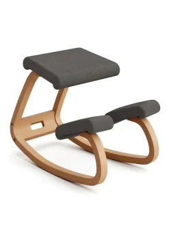 Variér Skamler<Variable Balans Stol, light brown wood fra