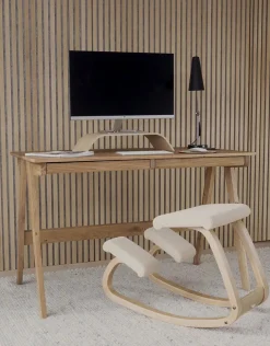 Variér Skamler<Variable Stol, light brown/vidar fra Varier Furniture