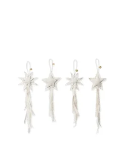 Ferm Living Juletræspynt<Vela Star Ornaments, sæt á 4 stk. fra