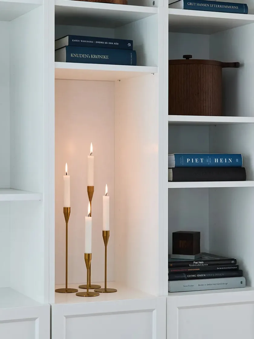 Piet Hein Lysestager<Venus Lysestage, messing fra