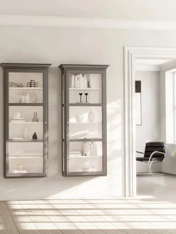 Lindebjerg Design Vitrineskabe<Væghængt Vitrineskab Classic V4, antracit fra