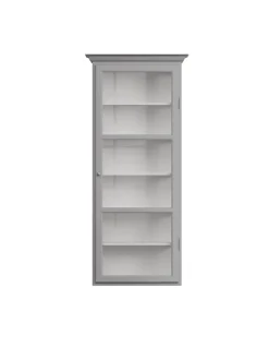 Lindebjerg Design Vitrineskabe<Væghængt Vitrineskab Classic V4, lys grå fra