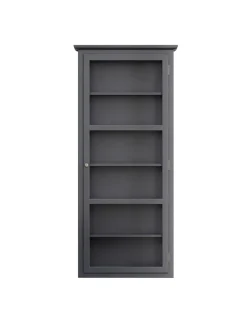 Lindebjerg Design Vitrineskabe<Væghængt Vitrineskab N4, antracit fra