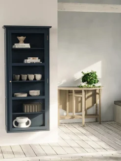 Lindebjerg Design Vitrineskabe<Væghængt Vitrineskab N4, dark blue fra