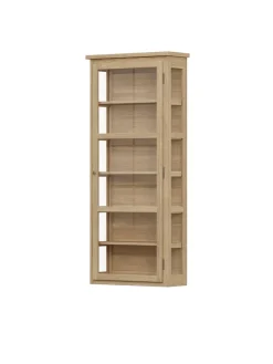 Lindebjerg Design Vitrineskabe<Væghængt Vitrineskab N4, light oak fra