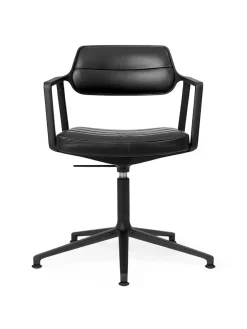 Vipp Kontorstole<453 Swivel+ Chair, bosco grøn læder fra