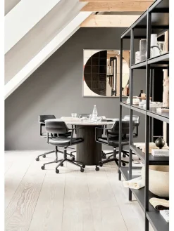 Vipp Kontorstole<453 Swivel+ Chair, bosco grøn læder fra