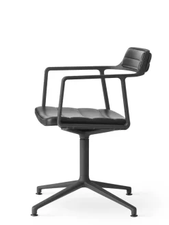 Vipp Spisebordsstole<452 Swivel Chair, camel læder fra