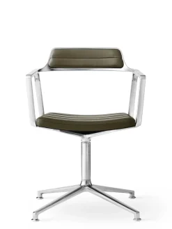 Vipp Spisebordsstole<452 Swivel Chair, camel læder fra