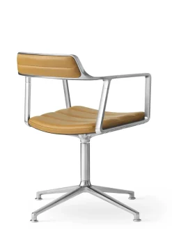 Vipp Spisebordsstole<452 Swivel Chair, camel læder fra