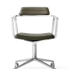Vipp Kontorstole<452 Swivel Chair m/hjul, bosco grøn læder fra