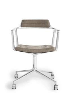 Vipp Kontorstole<452 Swivel Chair m/hjul, bosco grøn læder fra