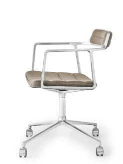 Vipp Kontorstole<452 Swivel Chair m/hjul, bosco grøn læder fra