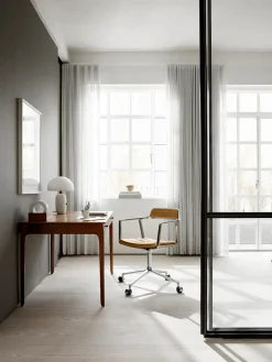 Vipp Kontorstole<452 Swivel Chair m/hjul, bosco grøn læder fra