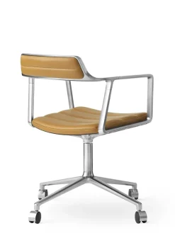 Vipp Kontorstole<452 Swivel Chair m/hjul, bosco grøn læder fra