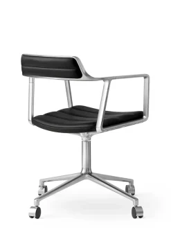 Vipp Kontorstole<452 Swivel Chair m/hjul, bosco grøn læder fra