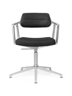 Vipp Kontorstole<453 Swivel+ Chair, sort læder fra