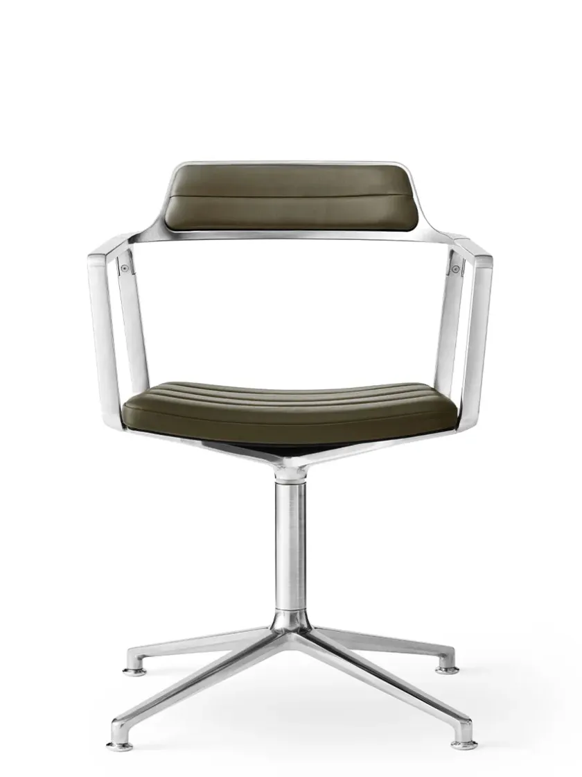 Vipp Spisebordsstole<452 Swivel Chair, sort læder fra