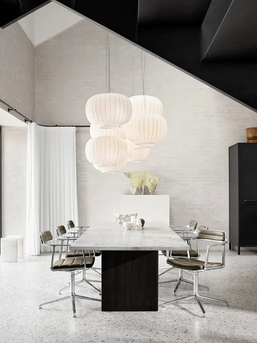 Vipp Spisebordsstole<452 Swivel Chair, sort læder fra