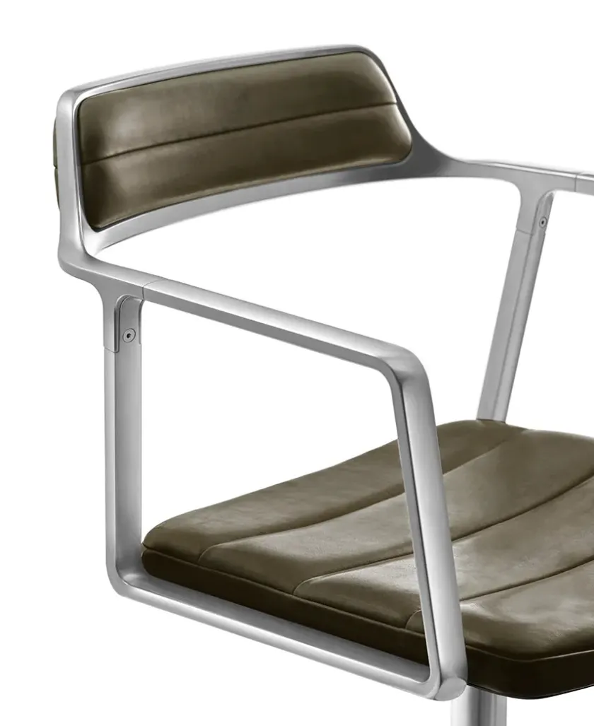 Vipp Spisebordsstole<452 Swivel Chair, sort læder fra