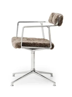 Vipp Spisebordsstole<452 Swivel Chair, sort læder fra