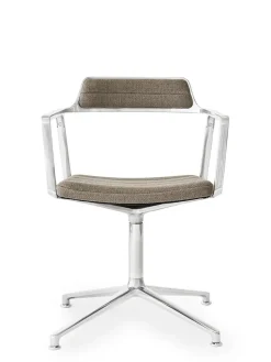 Vipp Spisebordsstole<452 Swivel Chair, sort læder fra