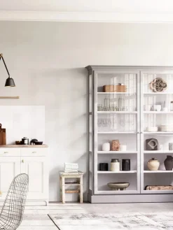 Lindebjerg Design Vitrineskabe<Vitrineskab Classic V2, hvid fra
