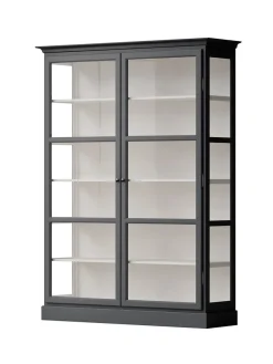 Lindebjerg Design Vitrineskabe<Vitrineskab Classic V2, lys grå fra