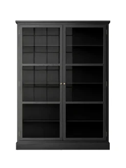 Lindebjerg Design Vitrineskabe<Vitrineskab N2, dark oak fra