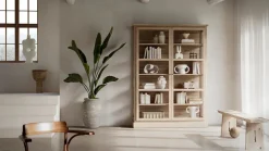 Lindebjerg Design Vitrineskabe<Vitrineskab N2, light oak fra