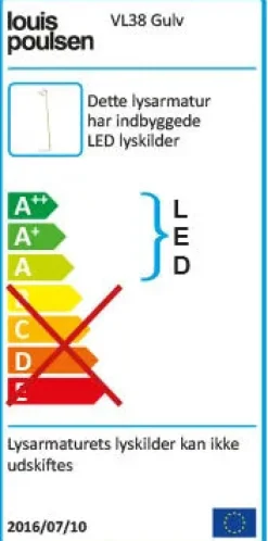 Louis Poulsen Gulvlamper|Spots<VL38 gulvlampe fra