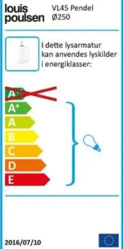 Louis Poulsen Spots|Pendler<VL45 Radiohuspendel 250, amber fra