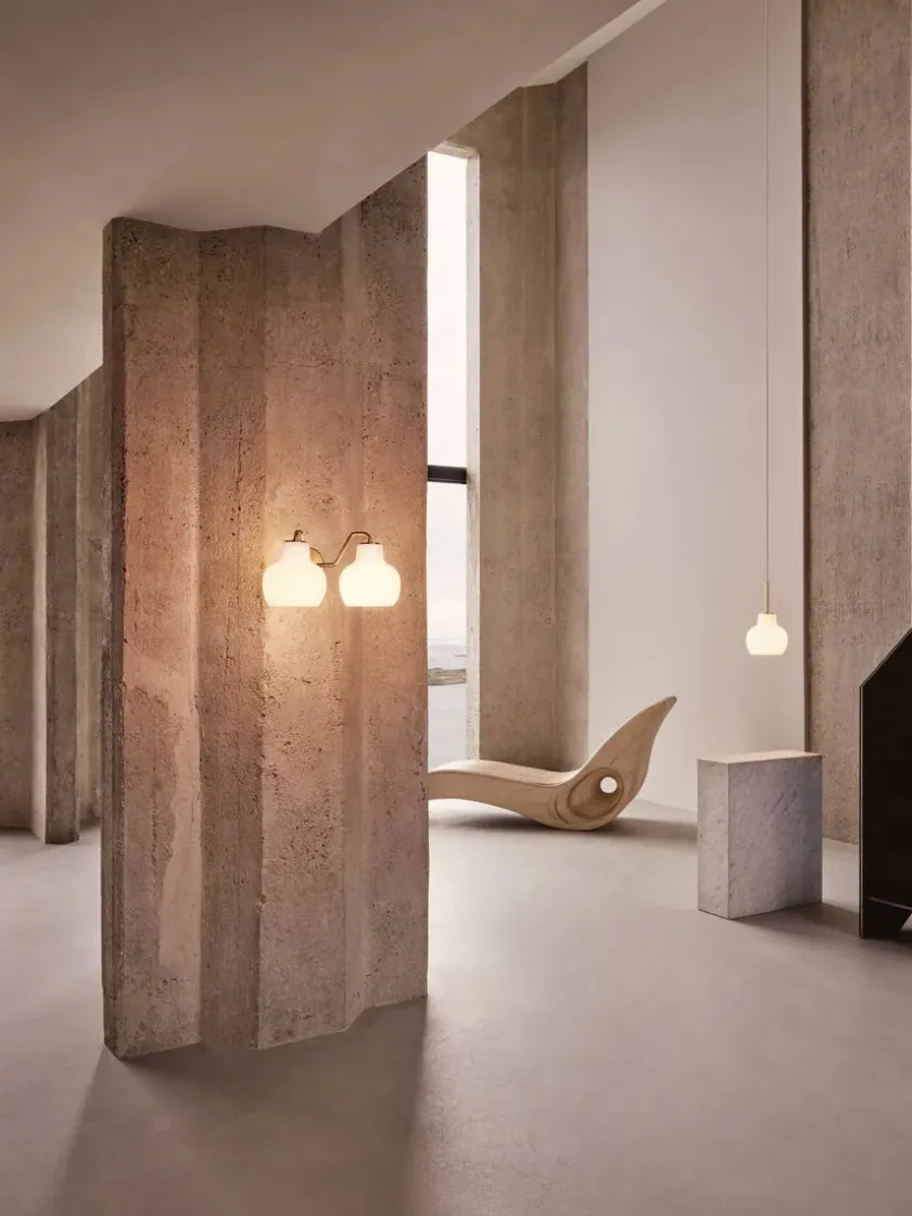 Louis Poulsen Væglamper|Spots<VL Ringkrone, dobbelt væglampe fra