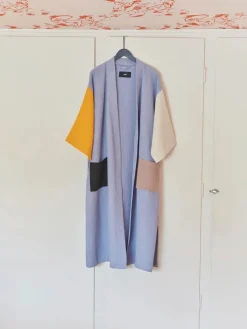 HAY Tøj|Badeværelsestekstiler<Waffle Badekåbe, dusty blue multi fra