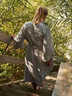 HAY Tøj|Badeværelsestekstiler<Waffle Badekåbe, off-white multi fra