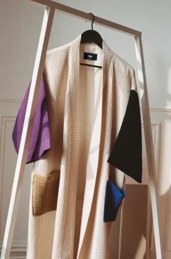 HAY Tøj|Badeværelsestekstiler<Waffle Badekåbe, off-white multi fra