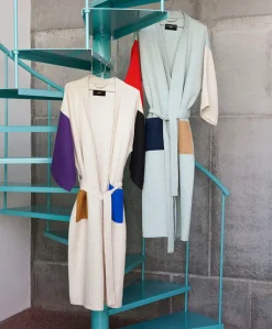 HAY Tøj|Badeværelsestekstiler<Waffle Badekåbe, off-white multi fra