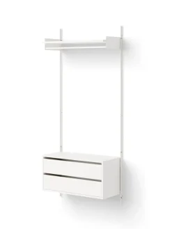 New Works Tøjstativer|Entrémøbler<Wardrobe Shelf Cabinet w. Drawers fra