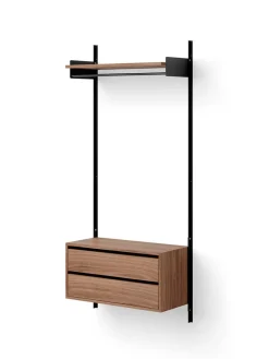 New Works Tøjstativer|Entrémøbler<Wardrobe Shelf Cabinet w. Drawers fra
