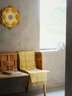 Silkeborg Uldspinderi Puder Og Plaider<Warp & Weft Plaid, concrete/midnight fra